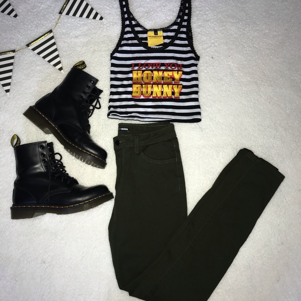 OMIGHTY QUENTIN TARANTINO STRIPE TOP